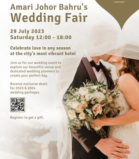 The Wedding Fair at Amari Johor Bahru happening on 29th July 2023, is open to public.