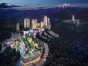 Artists Impression of King’s Park bird’s eye view in the evening (PRNewsfoto/Highlands Park City)